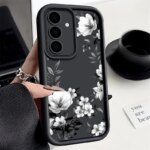 🤍 White Roses Silicone Case for Samsung Galaxy