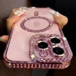 🌿 Clear Case with Rose Ornaments for iPhone