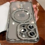 💎 Clear MagSafe Case with Sparkling Rhinestones for iPhone