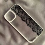 🖤 Clear Case with Classic Lace Pattern for iPhone