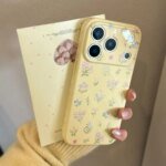 Summer Fragrant Flowers Yellow Phone Case For iPhone 17 16 Pro Max 15 14 Plus 13 12 11 14 15 16 17 Shockproof Soft Bumper Cover