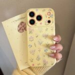 Summer Fragrant Flowers Yellow Phone Case For iPhone 17 16 Pro Max 15 14 Plus 13 12 11 14 15 16 17 Shockproof Soft Bumper Cover