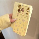 Summer Fragrant Flowers Yellow Phone Case For iPhone 17 16 Pro Max 15 14 Plus 13 12 11 14 15 16 17 Shockproof Soft Bumper Cover