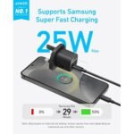 شاحن Anker بقوة 25W بمنفذ USB-C باللون الأسود - صورة 2