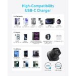 شاحن Anker بقوة 25W بمنفذ USB-C باللون الأسود - صورة 4