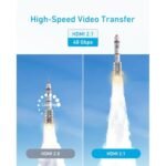 كيبل Anker HDMI بدقة 8K بطول 1.8 متر باللون الأسود - صورة 3