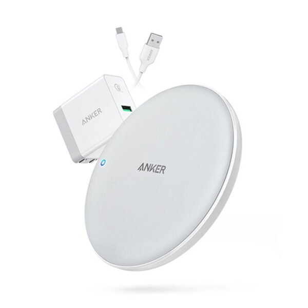 قاعدة الشحن اللاسلكي Anker PowerWave 7.5 Pad باللون الأبيض موديل B2514K23