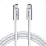 كيبل Anker Zolo المجدول USB-C إلى USB-C بقوة 240W وطول 1.8 متر باللون الأبيض - صورة 2