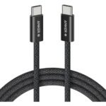 كيبل Anker Zolo من USB-C إلى USB-C بقوة 240W وطول 1.8 متر بتصميم مجدول