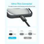 كيبل Anker Zolo من USB-C إلى USB-C بقوة 240W وطول 1.8 متر بتصميم مجدول - صورة 4