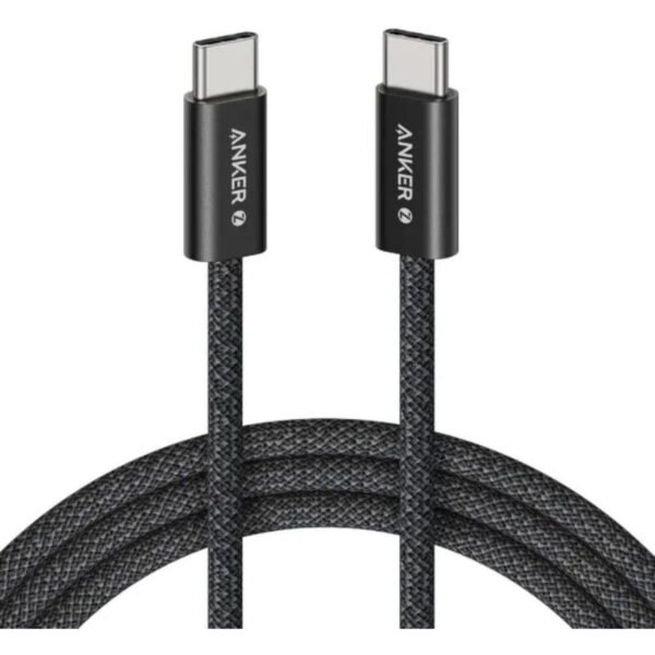 كيبل Anker Zolo من USB-C إلى USB-C بقوة 240W وطول 1.8 متر بتصميم مجدول
