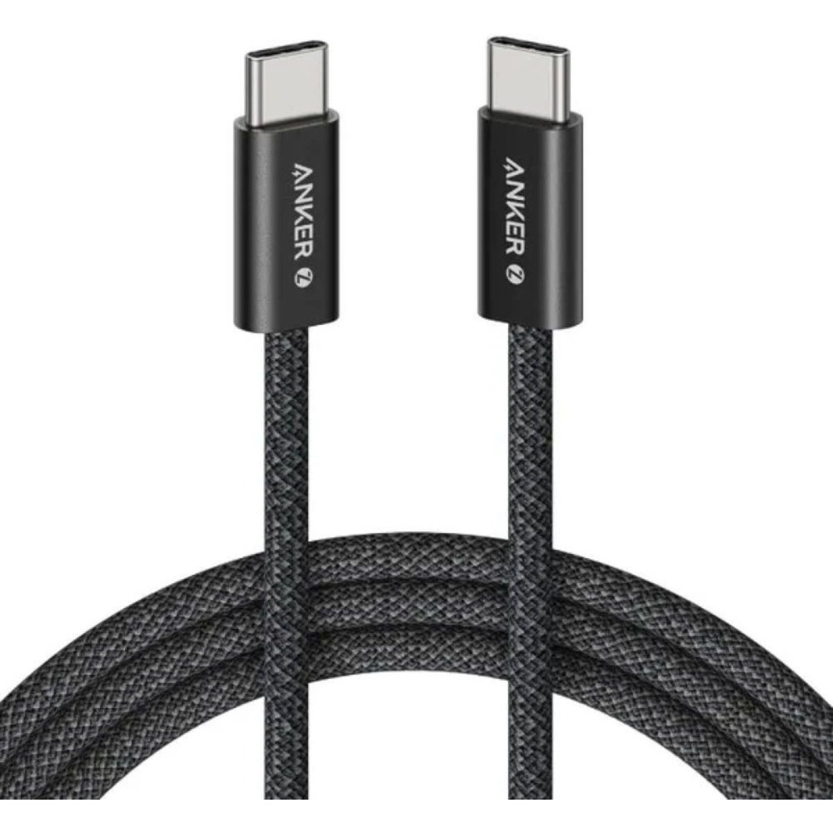 🔌 Anker Zolo USB-C to USB-C Cable 240W 1.8 m كيبل Anker Zolo من USB-C إلى USB-C بقوة 240W وطول 1.8 متر بتصميم مجدول