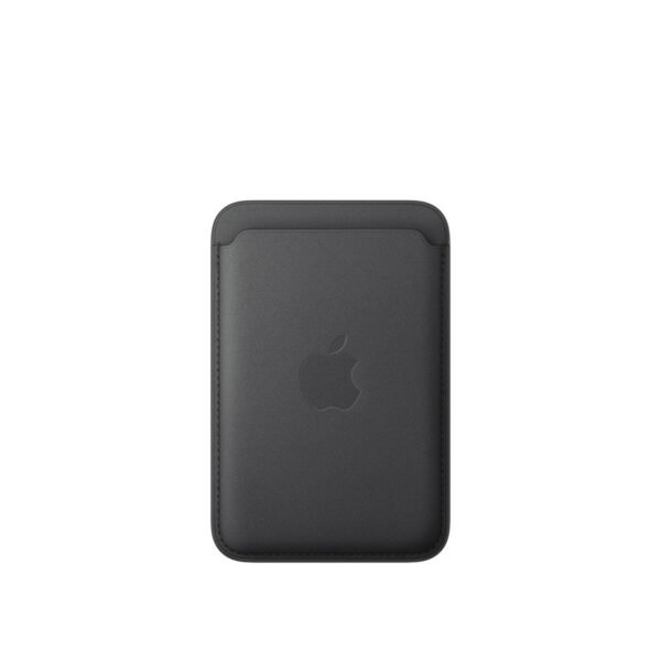 محفظة Apple FineWoven مع MagSafe للآيفون باللون أسود