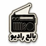 🦅 White Falcon Metal Sticker