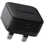 شاحن الجدار Baseus Palm بقوة 20W مع كيبل Type-C بطول 1 متر باللون الأسود - صورة 3