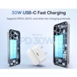 شاحن الجدار Baseus Palm بقوة 30W بمنفذ USB-C باللون الأبيض - صورة 3