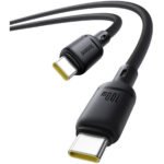 كيبل Baseus Silky من USB-C إلى USB-C بطول 1 متر باللون الأسود - صورة 4