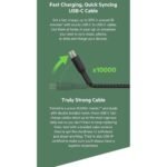 كيبل Belkin BoostCharge المجدول من USB-C إلى USB-C بطول 1 متر باللون الأسود - صورة 4