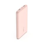 باور بنك Belkin BoostCharge بسعة 10000mAh باللون الذهبي الوردي بمنفذين USB