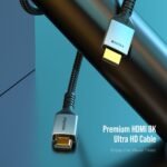 🖥️ Blupebble 8K Premium HDMI 2.1 Cable Aluminum Housing Black