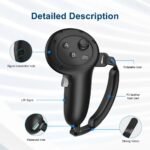 🥽 Blupebble Elite Silicone Hand Grip Cover for Meta Quest 3 Black BP-VRQ3GRIP-BK