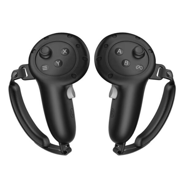 غطاء القبضة السيليكون Blupebble Elite لأيادي تحكم Meta Quest 3 باللون الأسود