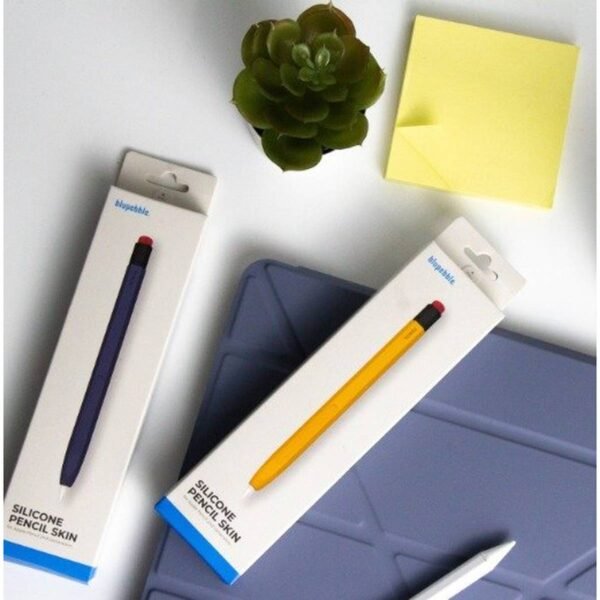 كفر السيليكون Blupebble الأصفر لقلم Apple Pencil الجيل الثاني