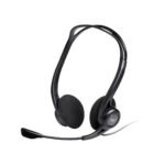 سماعة Logitech 960 USB الستيريو مع مايك عازل للضوضاء باللون الأسود