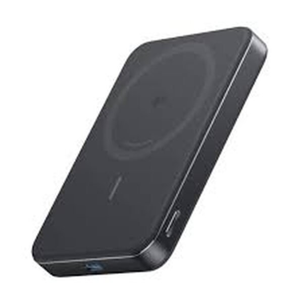باور بنك Anker Nano MagGo Slim المغناطيسي بسعة 5000mAh باللون الأسود