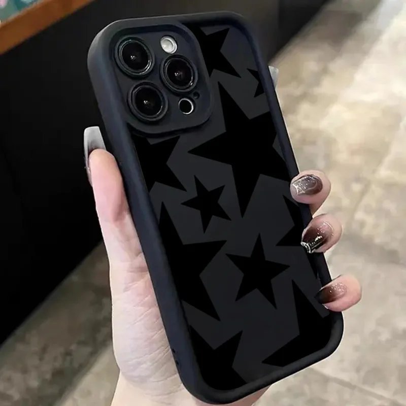 Black Stars Case for Redmi - Mobiles Garage ⭐ Black Stars Case for Redmi