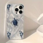 🐢 Shimmer Blue Sea Turtle Case for iPhone