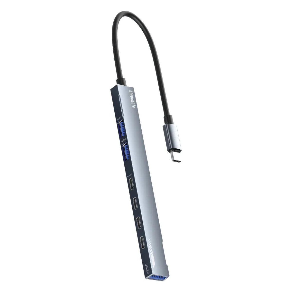 💻 موزع بلوبيبل CoreHub P7 بمنفذ USB-C سبعة في واحد 4K رمادي موزع بلوبيبل USB-C سبعة في واحد 4K - رمادي - موبايل كراج