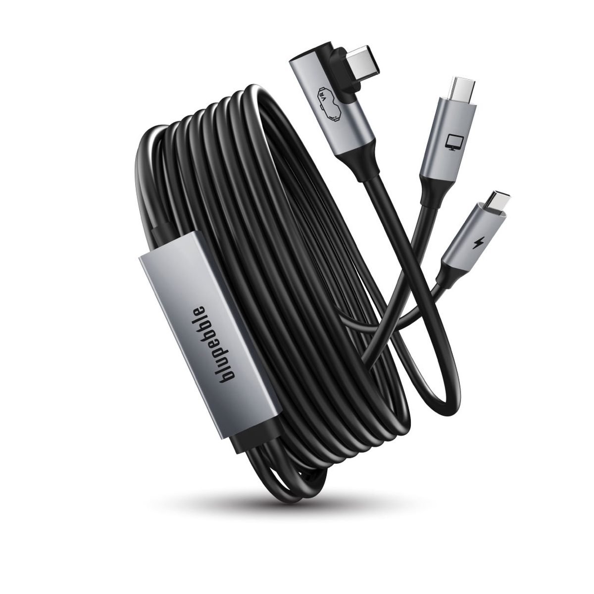 🥽 Blupebble VR Link USB-C to USB-C Cable 36W 5m Black 🥽 Blupebble USB-C to USB-C 36W VR Link Cable 5m Black BP-VRLINK5M-BK