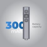 ريموت عرض تقديمي Blupebble Wand مع مستقبل USB-A و USB-C باللون الرمادي - صورة 4