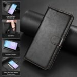 🔳 Checker Embossed Leather Wallet Case for Honor