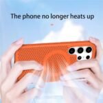 ❄️ Cooling Honeycomb MagSafe Silicone Case for Samsung Galaxy S