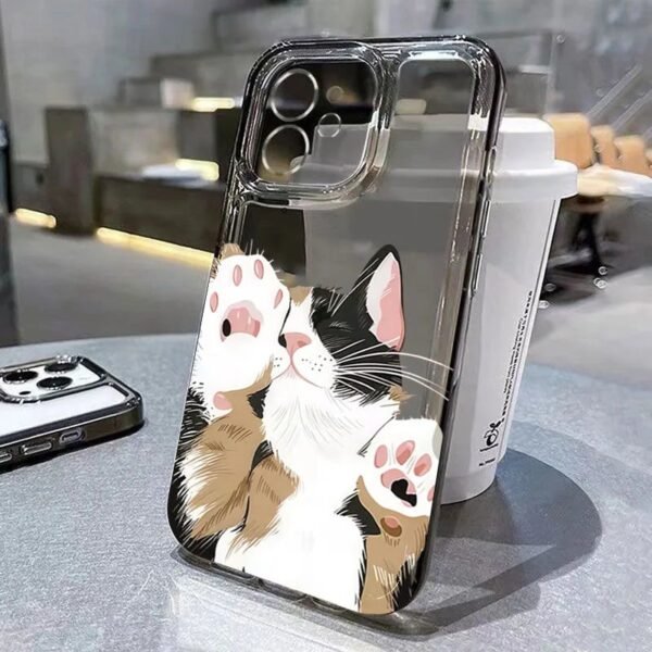 🐱 Clear Case with Cute Cat for iPhone