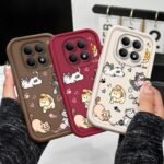 🐱 Cute Cats Silicone Case for Redmi