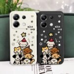 🐶 Cute Dogs Silicone Case for Poco