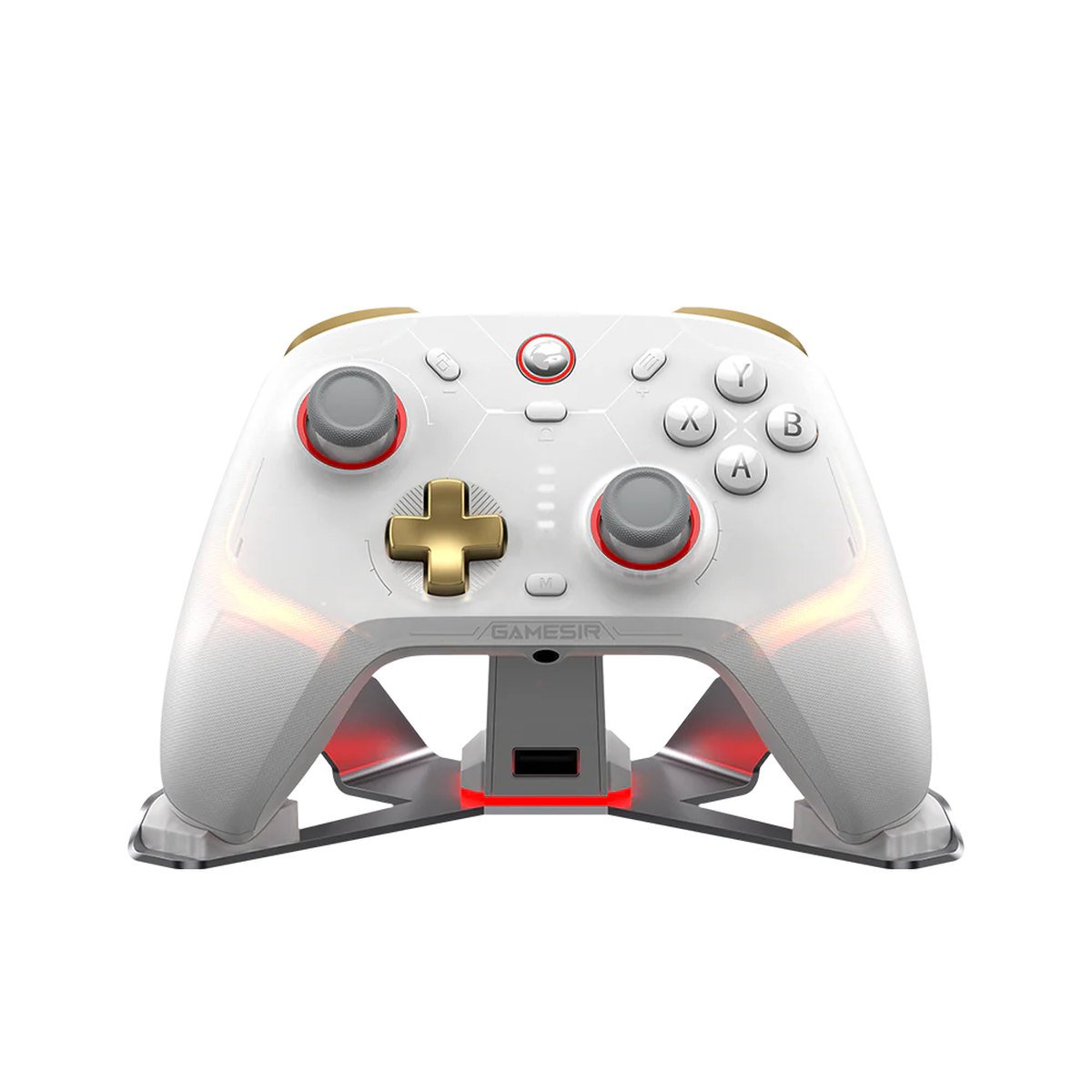 🎮 يد تحكم جيم سير Cyclone 2 اللاسلكية مع قاعدة شحن أبيض 🎮 GameSir Cyclone 2 Wireless Gaming Controller with Dock White