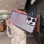 📿 Gradient Glitter Case with Pearl Chain for Honor X7a