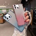 🧸 Glitter Case with Teddy Stand and Crystal Chain for Samsung Galaxy A17 / A26