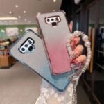 📿 Gradient Glitter Case with Pearl Chain for Redmi Note 8