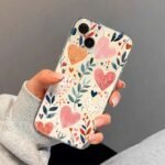 💕 Clear Colourful Hearts Case for Redmi