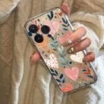 💕 Clear Colourful Hearts Case for Redmi