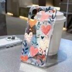 💕 Clear Colourful Hearts Case for Redmi