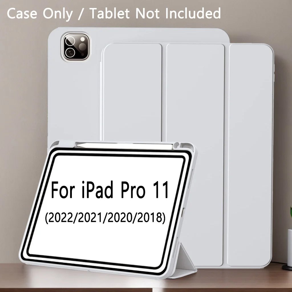 iPad Pro 11 Tri-Fold Case with Pencil Holder - Mobiles Garage ✏️ iPad Pro 11 Tri-Fold Case with Pencil Holder