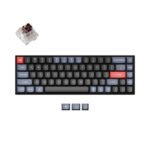 كيبورد Keychron K6 Pro الميكانيكي بـ68 زر وإطار ألمنيوم وإضاءة RGB بسويتشات بني