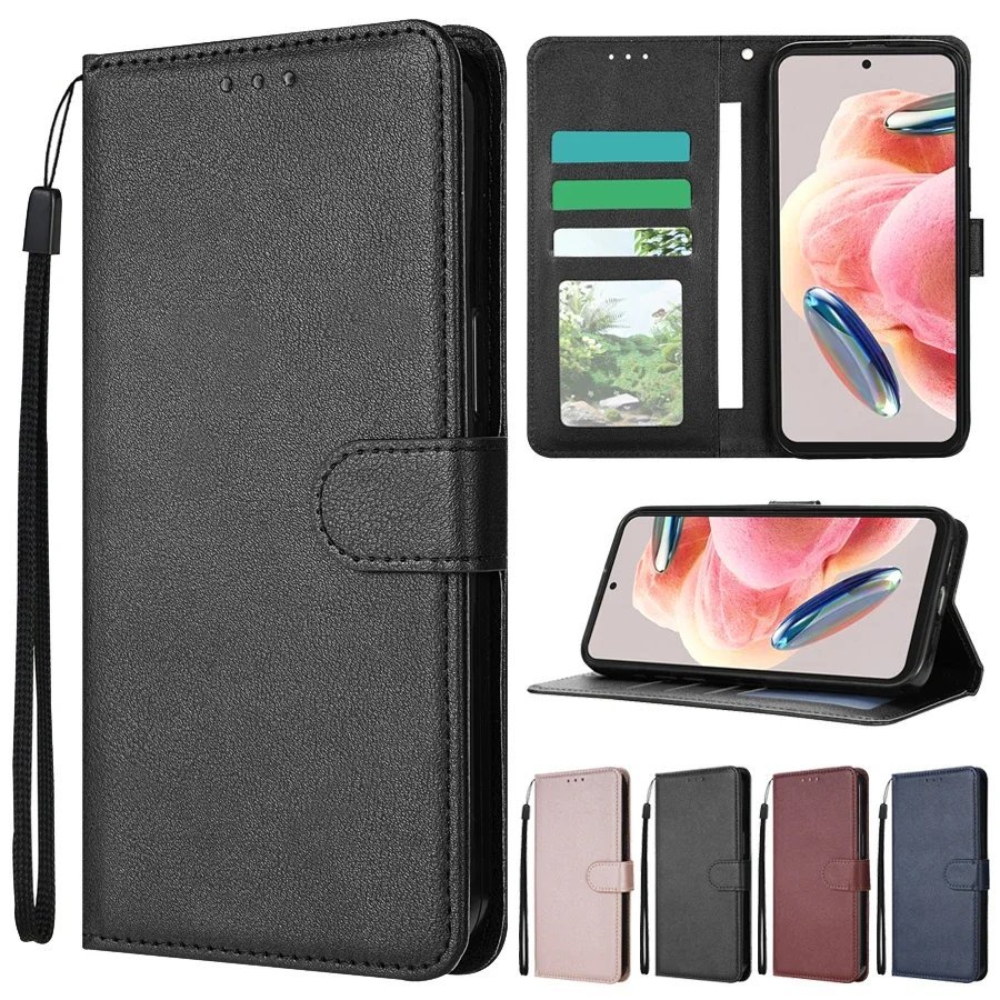 Leather Wallet Case with Card Slots and Stand for Redmi - Mobiles Garage 👛 Leather Wallet Case with Card Slots and Stand for Redmi