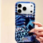 🐆 Glossy Leopard Patchwork Case for iPhone